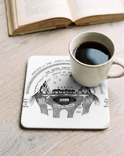 BIblical Cosmology Cork Coaster