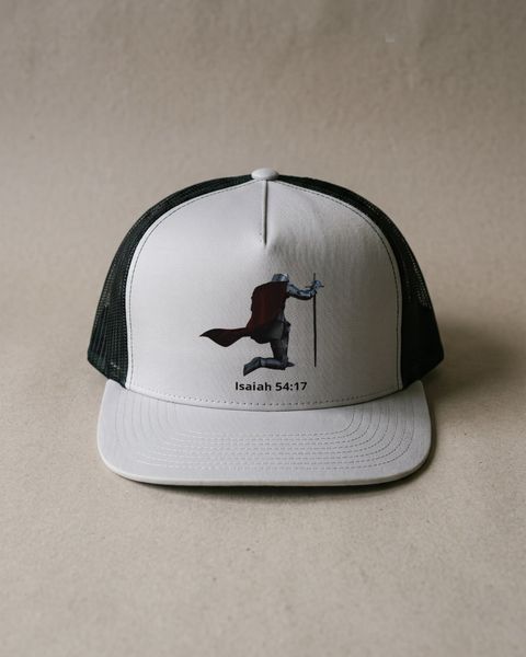 Soldier Trucker Cap Isaiah 54:17